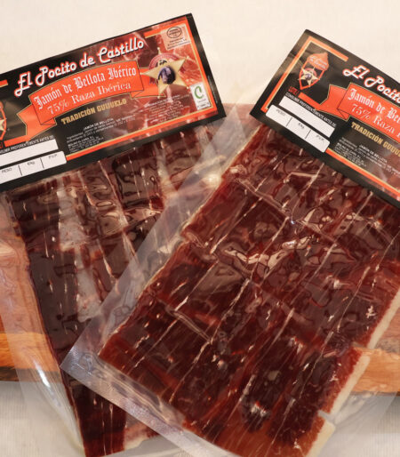 jamón ibérico cortado maquina