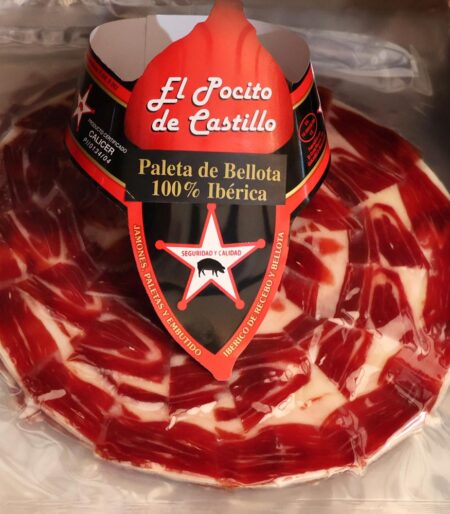 paleta bellota iberica cortada cuchillo